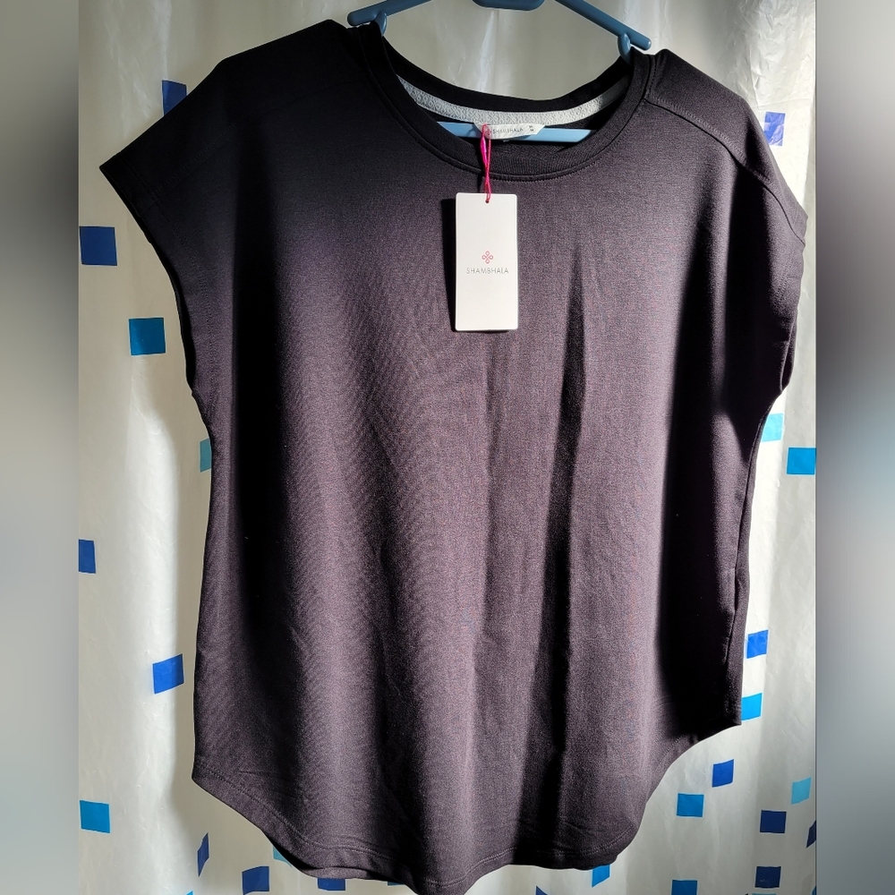 Black Short Sleeve Women's Top